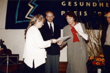 Verleihung des Berliner Gesundheitspreises '95 durch Inrid Stahmer